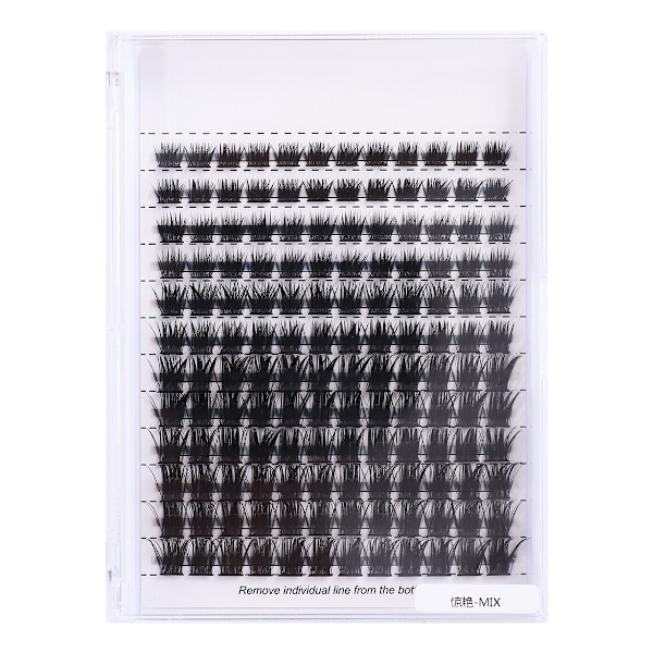 Svarta lösögonfransar individuella 1-1,6 cm
