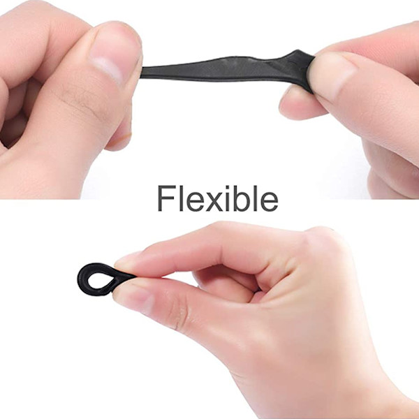 Ögonglasögonöron grepp, halkfri bekväm silikon elastisk