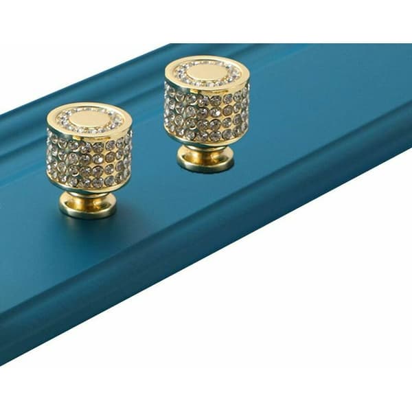 Krystal Rhinestone Skabsknapper, Cylindriske Kommode Skuffer, Di