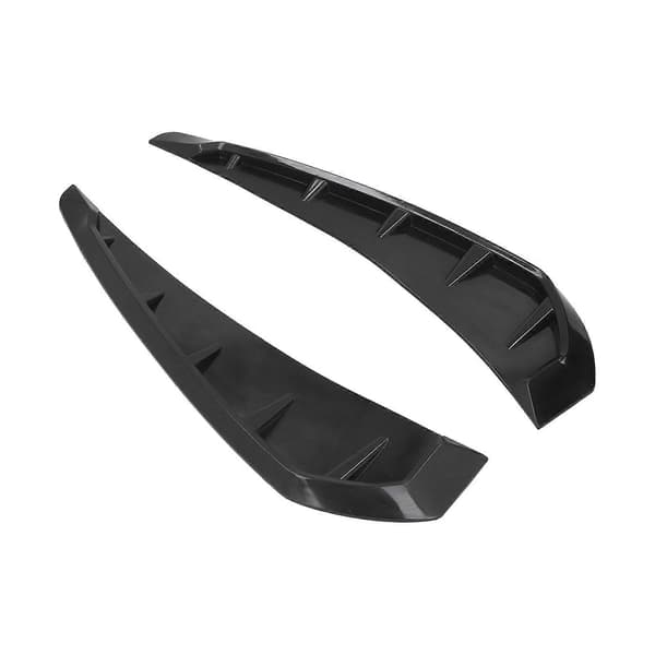 2PCS Bil Sidostänkskärm Luftventil Trimskydd Vänster Höger Gummi Svart Universal Dekoration