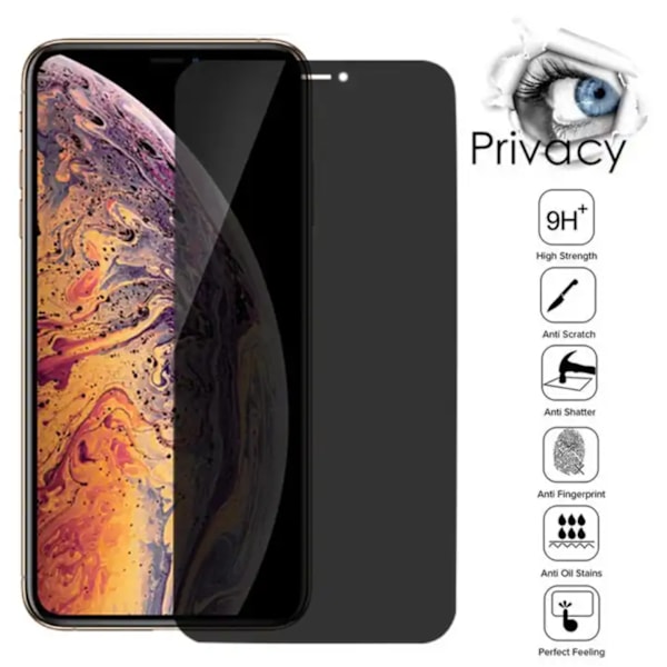 iPhone 6/7/8 PLUS Privacy Skärmskydd / Heltäckande skärmskydd