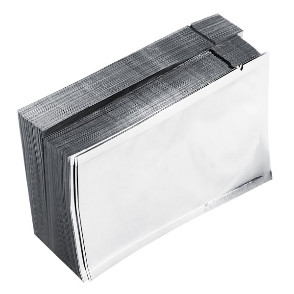 Återförslutbar provväska i aluminiumfolie, värmeförseglad påse, bulkmat
