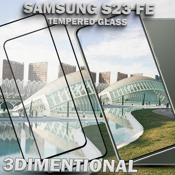 2-Pack Samsung S23 FE - 9H Härdat Glass - Super Kvalitet 3D