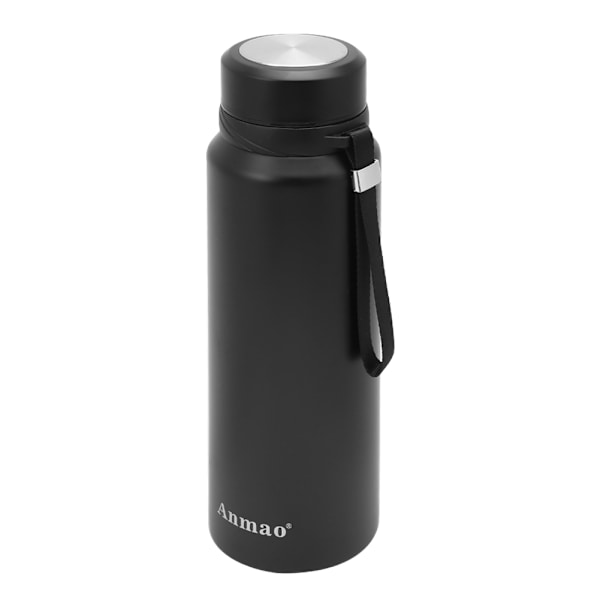 1100ml Svart Bärbar Rostfritt Stål Vakuumisolering Utomhus