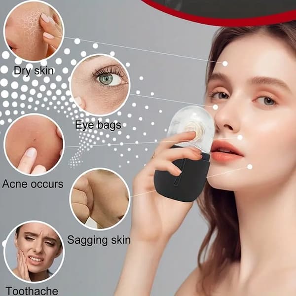 3-delt sortternet ismønstret Gua Sha-sæt