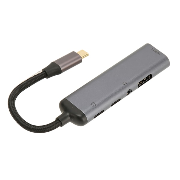 USB C Dockingstation Allt-i-ett Multifunktionell Adapter Typ C till PD100W USB3.1 USB2.0 Typ C2.0 3.5 Ljudhubb