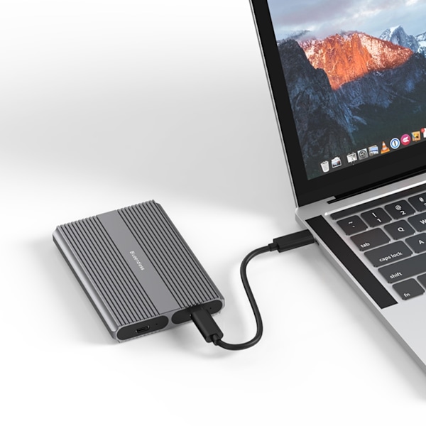 USB 3.1 TypeC 10 Gbps gratis Dual-Bay Dual-Protocol M.2 NVMe/Sata 2bay SSD-hölje flammande hastighet 10 Gbps/5 Gbps m.2 sata and m.2 nvm m.2 sata and m.2 nvm