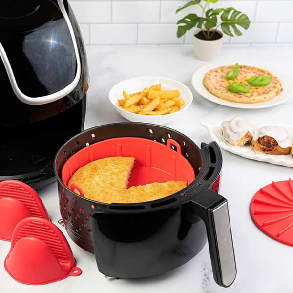 19 cm silikoneindsats til airfryer, silikonegrydeudskiftning