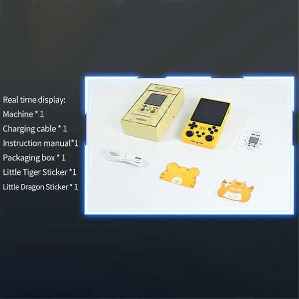 RGB20SX Retro Videospilkonsol 16GB+64GB 10000+ Spil 4,0 Tommer WIFI 2,4+Bluetooth Håndholdt Spilcontroller A