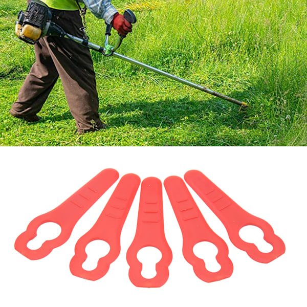 Plastreservblad för trädgårdstrimmer, passar STIHL Polycut 2-2, lättviktiga slitstarka ABS-blad, enkla att installera, lång livslängd