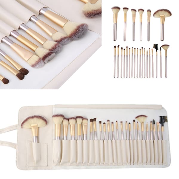 18-delt makeup-børste sæt med opbevaringspose Professionel makeup-børste