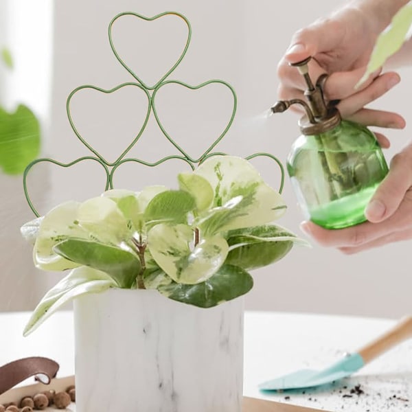 Inomhusväxtstöd, används för klätterväxter, stapelbart trädgårdsstöd, krukväxtstöd, litet husväxtstöd, vin- och murgrönsblomväxt green
