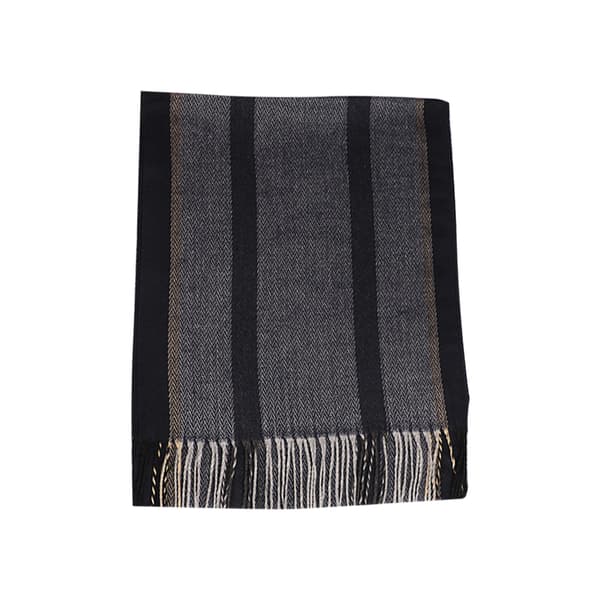 Luksuriøst klassisk cashmere-lignende plaid-tørklæde til mænd