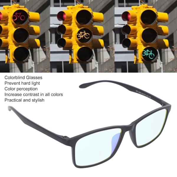 Färgblindhetskorrigerande Glasögon Full Båge Unisex Färgblindhetsglasögon Med Speciell Beläggning För Röd-Grön Färgblindhet Förbättrad Färgsyn För