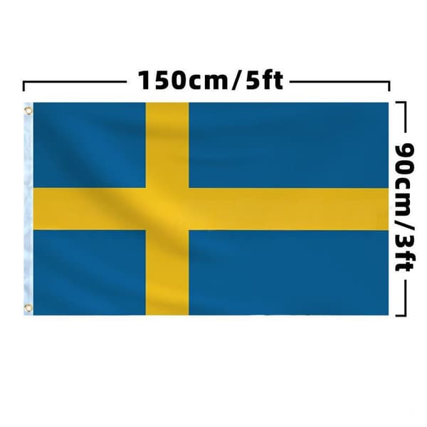 Sveriges flagg (90×150 cm)