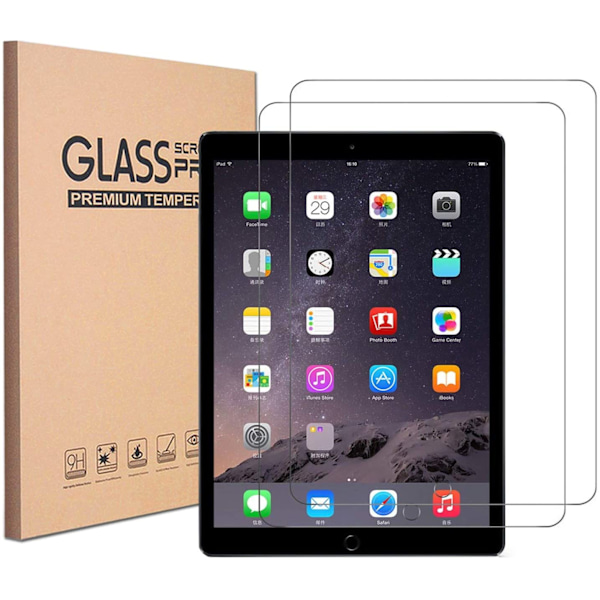 2 st skärmskydd för ipad 9,7"|2.5D transparent 2,5D