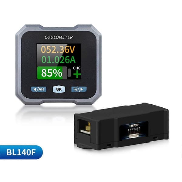BL140F Coulometer Power Meter DC10-100V 0-400A Vandtæt Batterimåler til autocampere, lystbåde, dedikeret energilagring, C