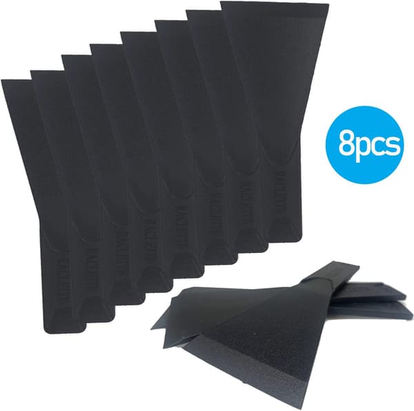 Squeegee Spatel Sæt af 8 - Non-Stick - Bred 5 cm - Plastik Squee