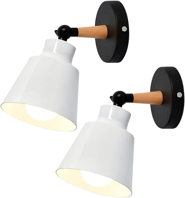 2-pack Industriella Vintage Vägglampor Taklampor E2
