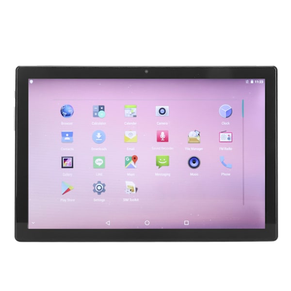 10-tums Tablet 8-kärnig CPU 6GB 256GB 6000mah Batteri För Android 11 2.4G 5G WIFI IPS Skärm Portabel Tablet 100‑240V Grå EU-kontakt