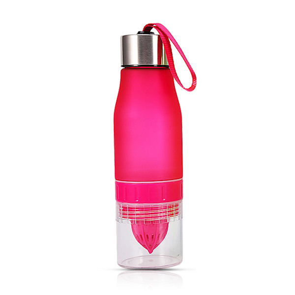 650 ml utomhus sport plast citron juice infuser flaska frukt