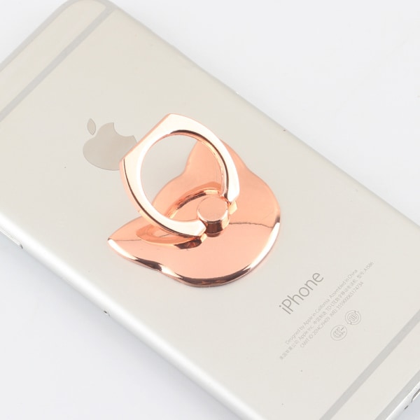 Ring-drop mobilhållare, grepp-ring till Samsung, iPhone m.fl. Rosa