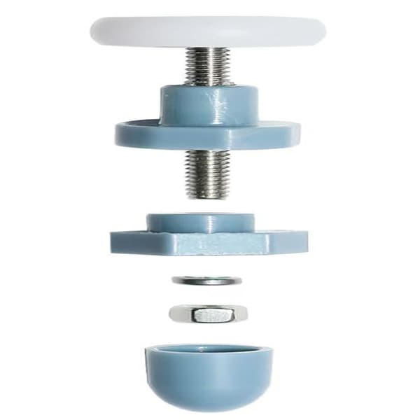 10 stycken duschdörrsrullar/hjul/remskivor/guider 23mm i diameter