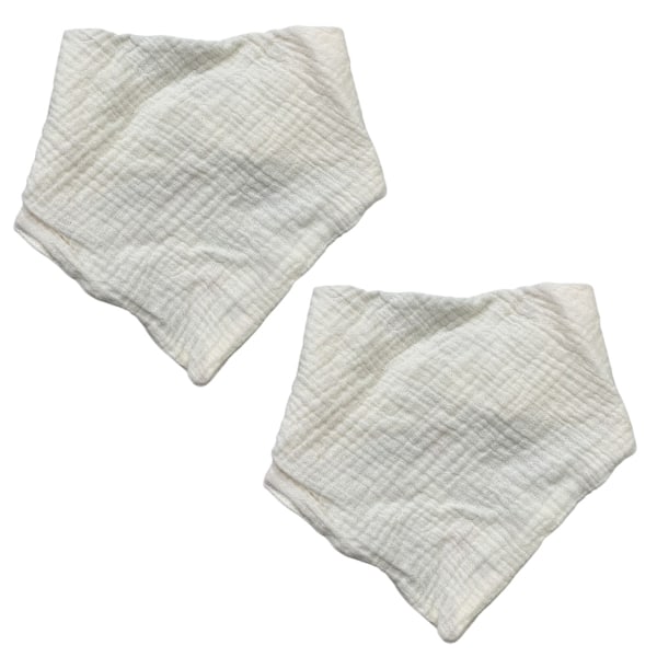 Babyhaklappar i bomull, mjuka triangulära babyhaklappar för babypojkar och flickor, enfärgade haklappar för dreglande och tänder Style 3