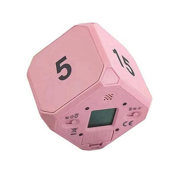 Pink Flip-To-Change Mini Digital Timer, LED-display, 4 forudindstillede tider, Dual Mode, Nedtællings-madlavningstimer