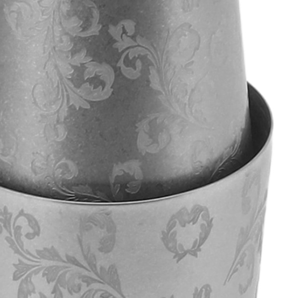 304 Rostfritt Stål Boston Shaker Med Etsad Design, Professionell Bartenderutrustning Anti-Korrosions Cocktail Shaker Set Ovägd Shaker Tin För