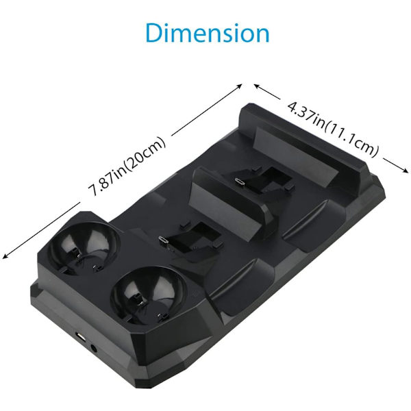 Controller-batterier, Xbox One X/One S/One Elite dobbelt controller ladestation med 2 genopladelige batterier