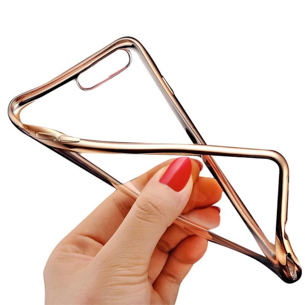 Crystal Case Slimmat Mjukt iPhone 8 Plus/7 Plus Skal Guld Guld