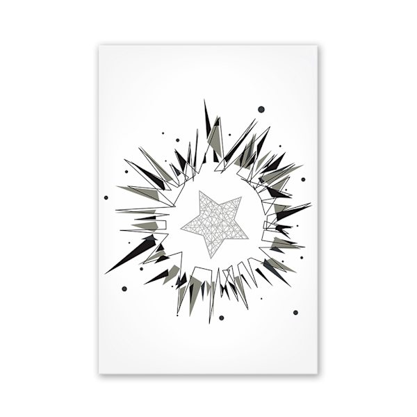 Geometrisk mönster Modern Canvas Wall Art Målning Tryckt