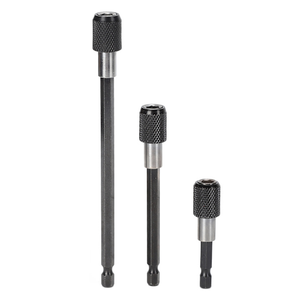 Magnetisk Borrförlängare Snabbkopplings Skruvmejsel Bitshållare Sexkantsskaft Förlängningschuck Adapter Set Snabbväxlings Bitshållare Hållbart Krom Vanadin