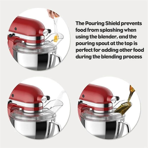 Hældeskjold Flex Edge Beater Paddle til 4,5-5QT Mixer Bowl til Stand Mixer Tilbehør