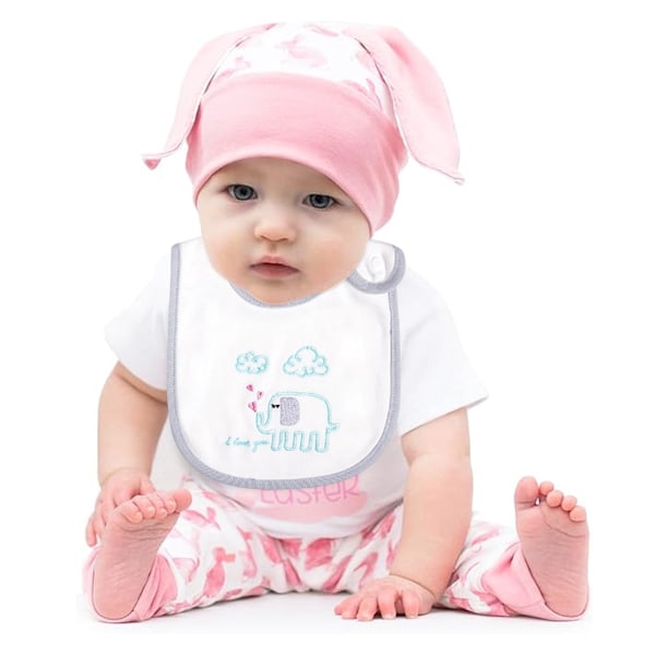 Bebis Haklappar Mjuka Absorberande Ekologisk Bomull Saran Wrap Dregelhaklappar Set (0-36 månader för baby pojke, baby flicka, nyfödd) Style 2