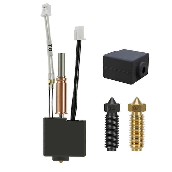 Hotend til -3 Combo Print- Ekstruder Kit Varmeblok Opvarmning- Termistor med Ekstra 0.4MM Dyser