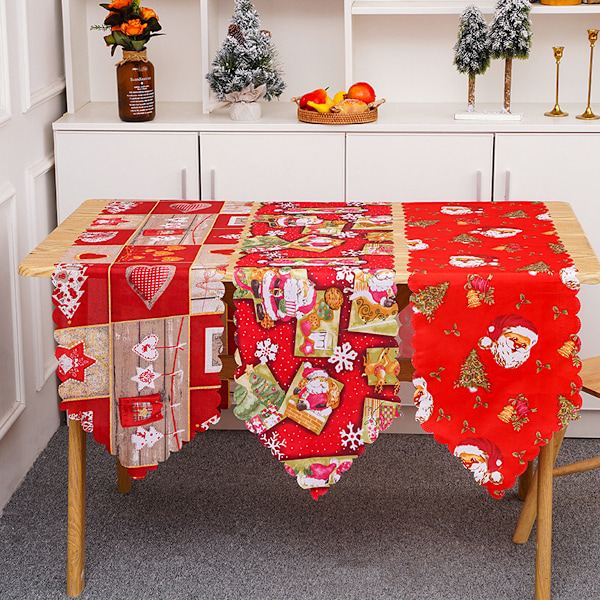 Christmas Table Linen Non-Slip Red Buffalo Plaid Farmhouse