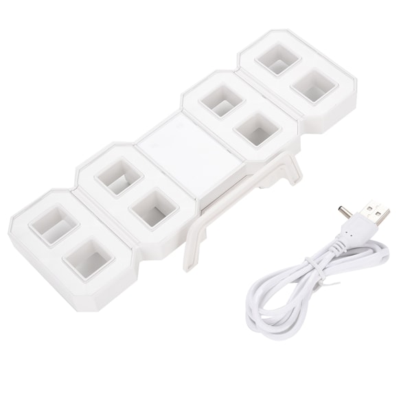 Multifunktionell stor 3D LED digital väggklocka larm snooze