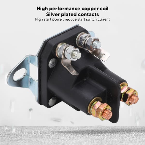 Starter Solenoid til Toro Plæneklipper Reservedelsnumre 117-1197 E513075 Erstatter E513075 Kobberspole Høj Effekt 12V Starter Solenoid til Zero