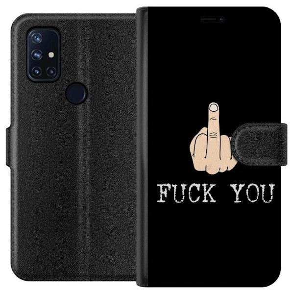 OnePlus Nord N10 5G Plånboksfodral Fuck You