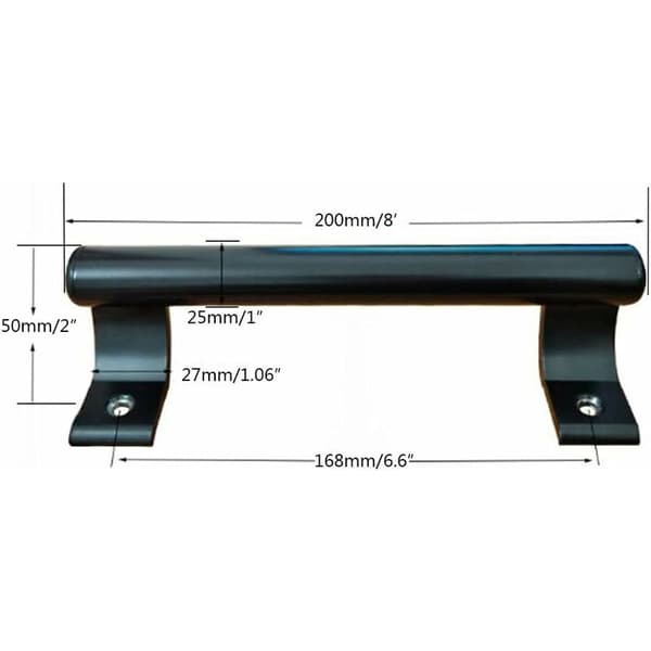 200mm Aluminium Skydedørsgreb Balkon Glasdørsgreb