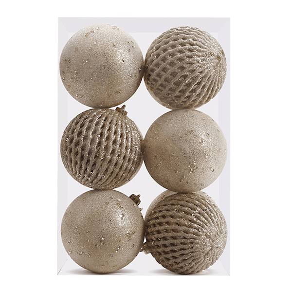 12 pcs Christmas Ball Ornaments 8cm Glitter Sequin Foam Ball