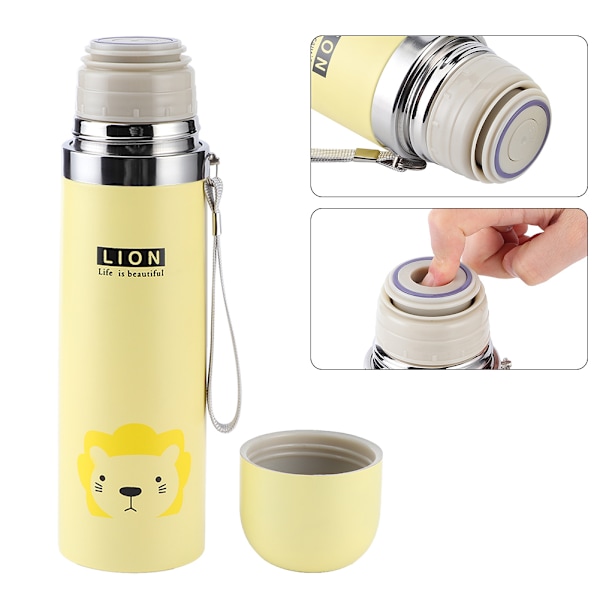 500ml Cartoon Vakuumkopp Bärbar Rostfritt Stål Isolering