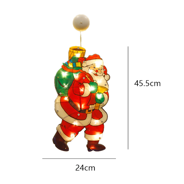 Christmas Window Decor Lights, Sucker Window Hanging Light