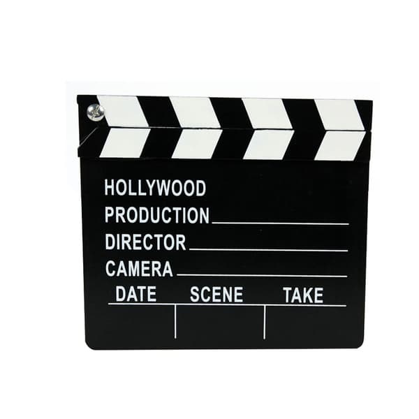 1 stk. Træsort Hollywood Filmklap