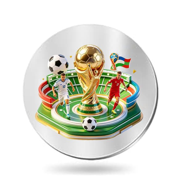 FIFA World Cup Beslutningsmønt Souvenir 10081 (Sort Læderetui) A