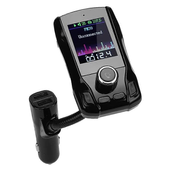 1,8 tommers TFT 360 rotasjon bil MP3-spiller lader trådløs FM39 Bluetooth-sender