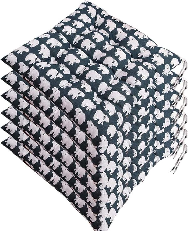 Set med 6 stolsdynor 40x40, Dekorativ kudde Stolsdyna