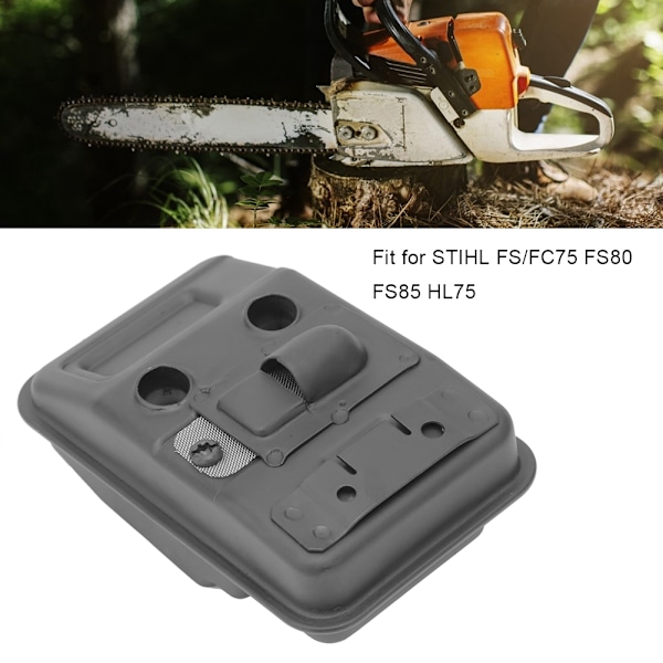 Avgasljuddämpare för Stihl FS75 FS80 FS85 Trimmer Ersättningsdelar Högkvalitativt Järnmaterial Enkel Installation Generatortillbehör Kompatibel Med